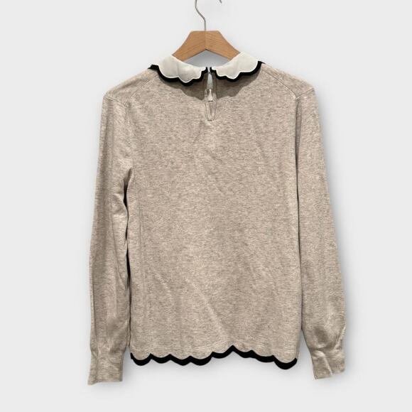 Ted Baker London Lheo Scallop Detail Layered Sweater Size 3 - Picture 2 of 7